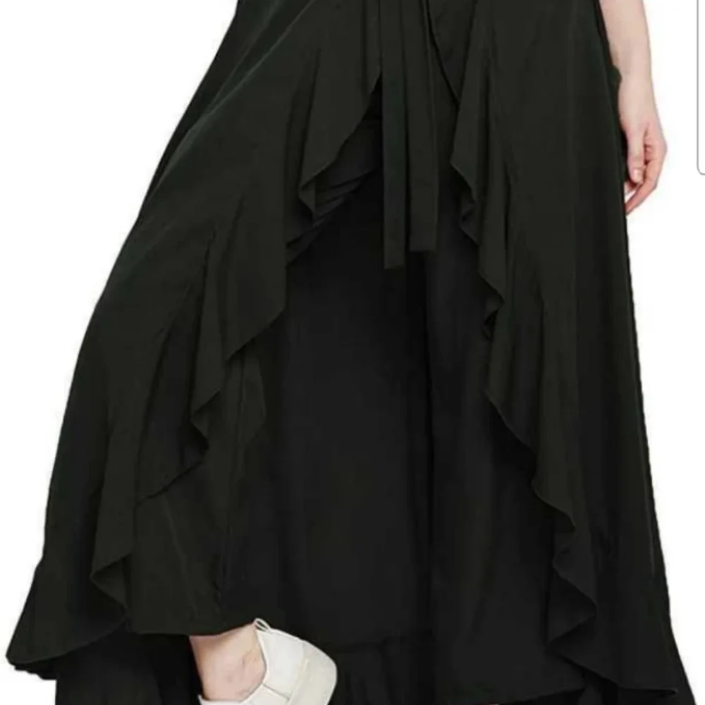 Flared Poly Crape Trousers - Picture 2 of 4